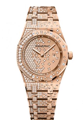 Review 67654OR.ZZ.1264OR.01 Audemars Piguet Royal Oak Quartz Pink Gold replica watch